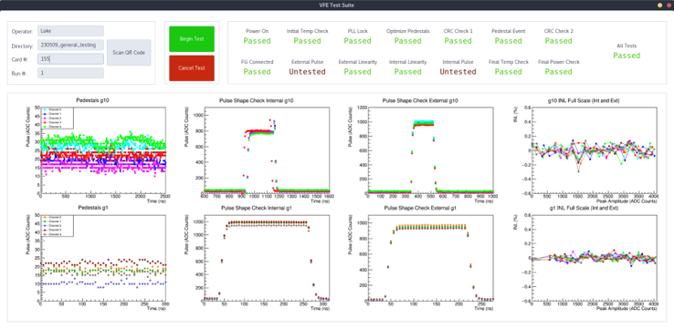 VFE test GUI picture